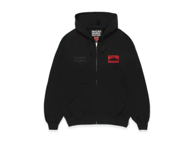 WACKO MARIA Death Row Records / Heavy Weight Zip Hooded Sweat Shirt "Black"