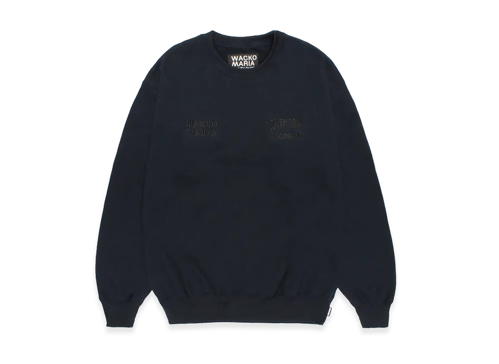 WACKO MARIA Death Row Records / Heavy Weight Sweat Shirt "Navy"