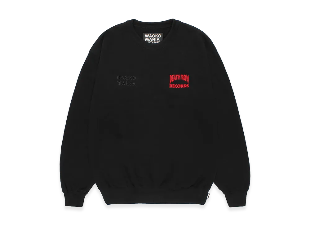 WACKO MARIA Death Row Records / Heavy Weight Sweat Shirt "Black"