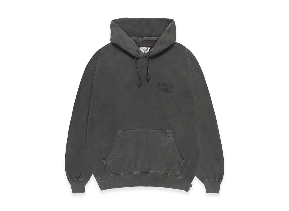 WACKO MARIA Washed Heavy Weight Hooded Sweat Shirt "Gray"