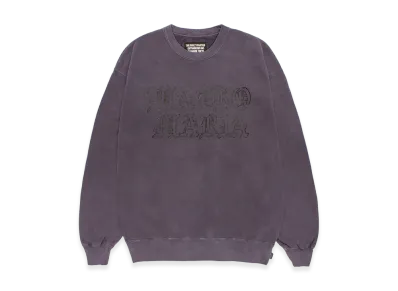 WACKO MARIA Washed Heavy Weight Sweat Shirt "Purple"