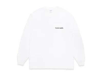 WACKO MARIA Washed Heavy Weight Long Sleeve T-Shirt "White"