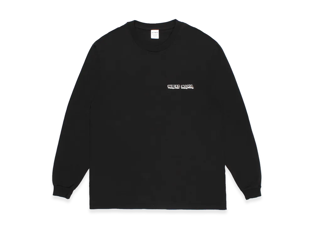 WACKO MARIA Washed Heavy Weight Long Sleeve T-Shirt "Black"