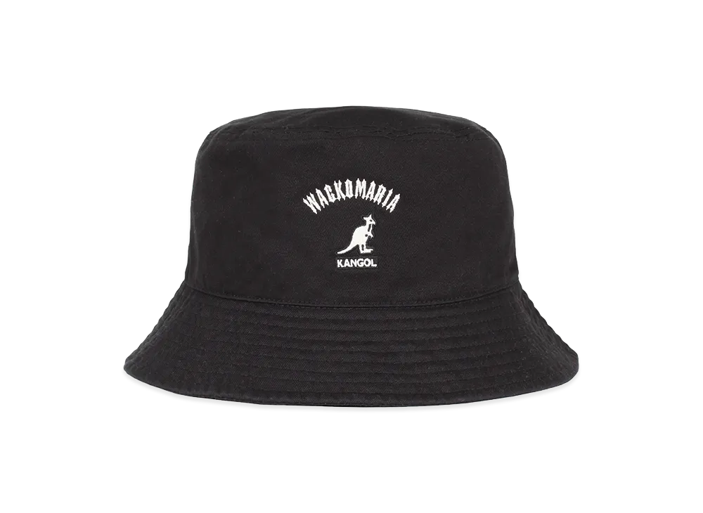 WACKO MARIA x Kangol Washed Bucket Hat "Black"