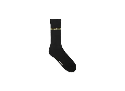 WACKO MARIA Sports Socks "Black/Yellow"