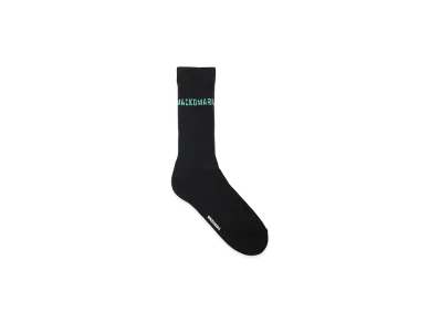 WACKO MARIA Sports Socks "Black/Green"