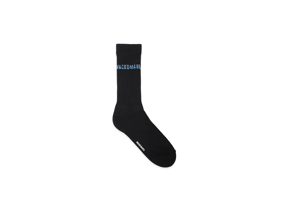 WACKO MARIA Sports Socks "Black/Blue"
