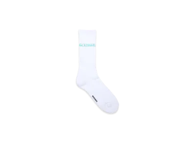 WACKO MARIA Sports Socks "White/Green"