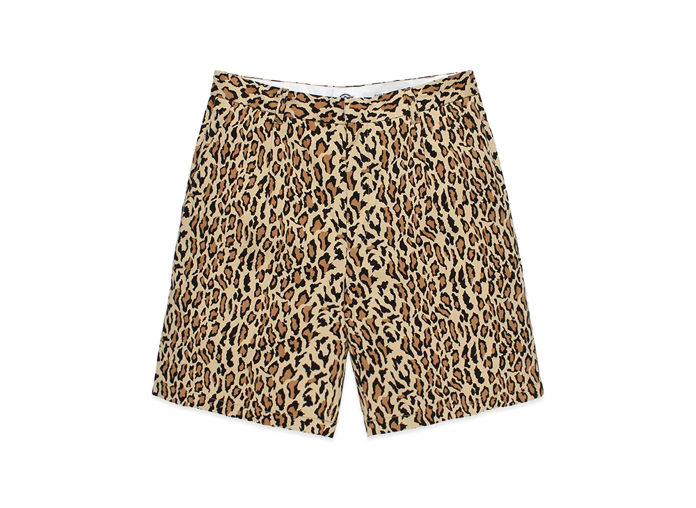 WACKO MARIA x Dickies Leopard Pleated Short Trousers "Beige"