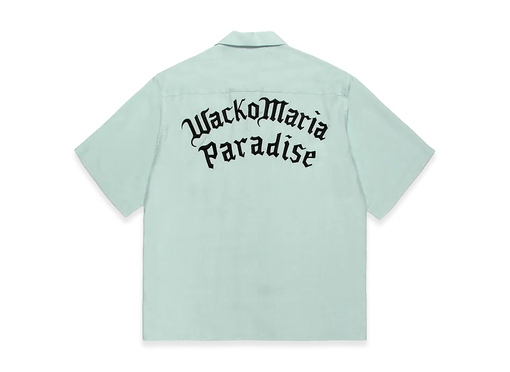 WACKO MARIA 50's Open Collar Shirt "Light Green"