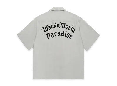 WACKO MARIA 50's Open Collar Shirt "Light Gray"