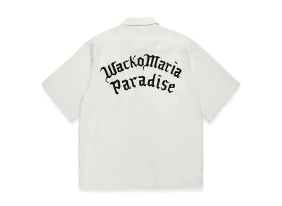 WACKO MARIA 50's Open Collar Shirt "White"