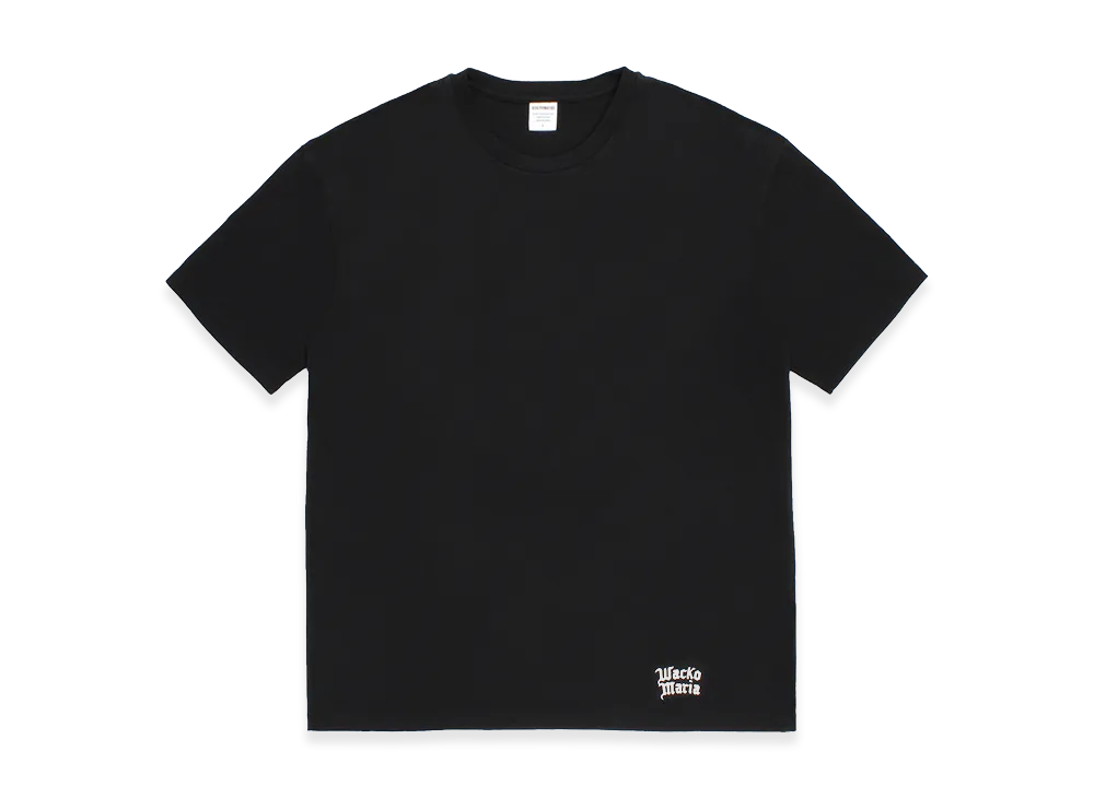 WACKO MARIA Washed Heavy Weight Color T-Shirt "Black"