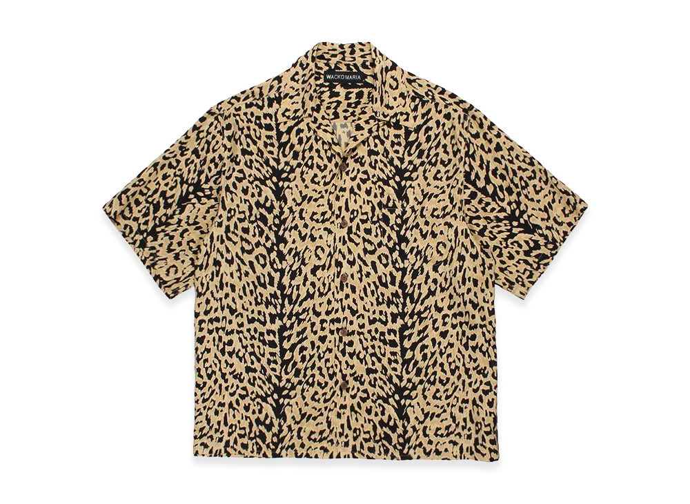 WACKO MARIA Leopard Hawaiian Shirt "Brown"