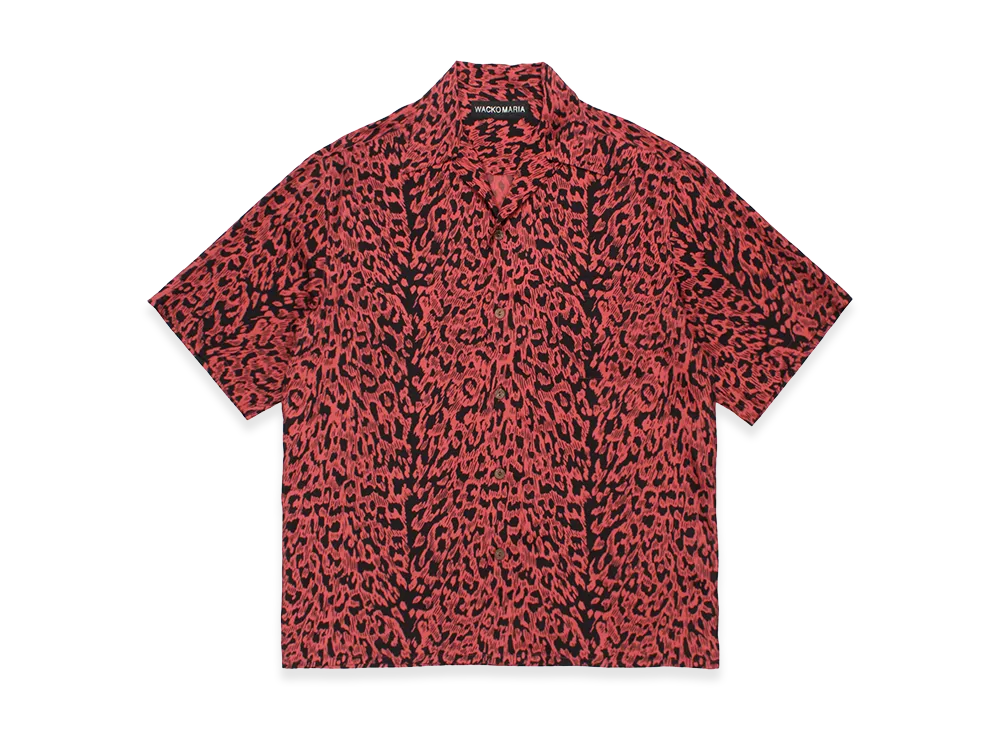 WACKO MARIA Leopard Hawaiian Shirt "Red"
