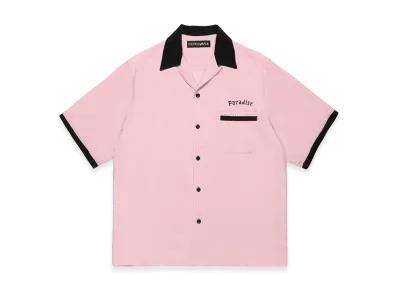 WACKO MARIA 50's Open Collar Shirt "Pink"