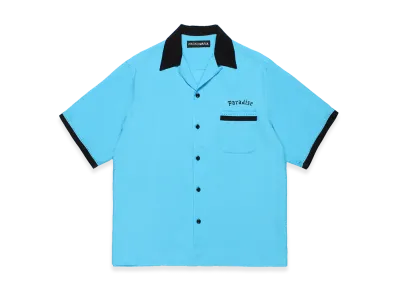 WACKO MARIA 50's Open Collar Shirt "Blue"