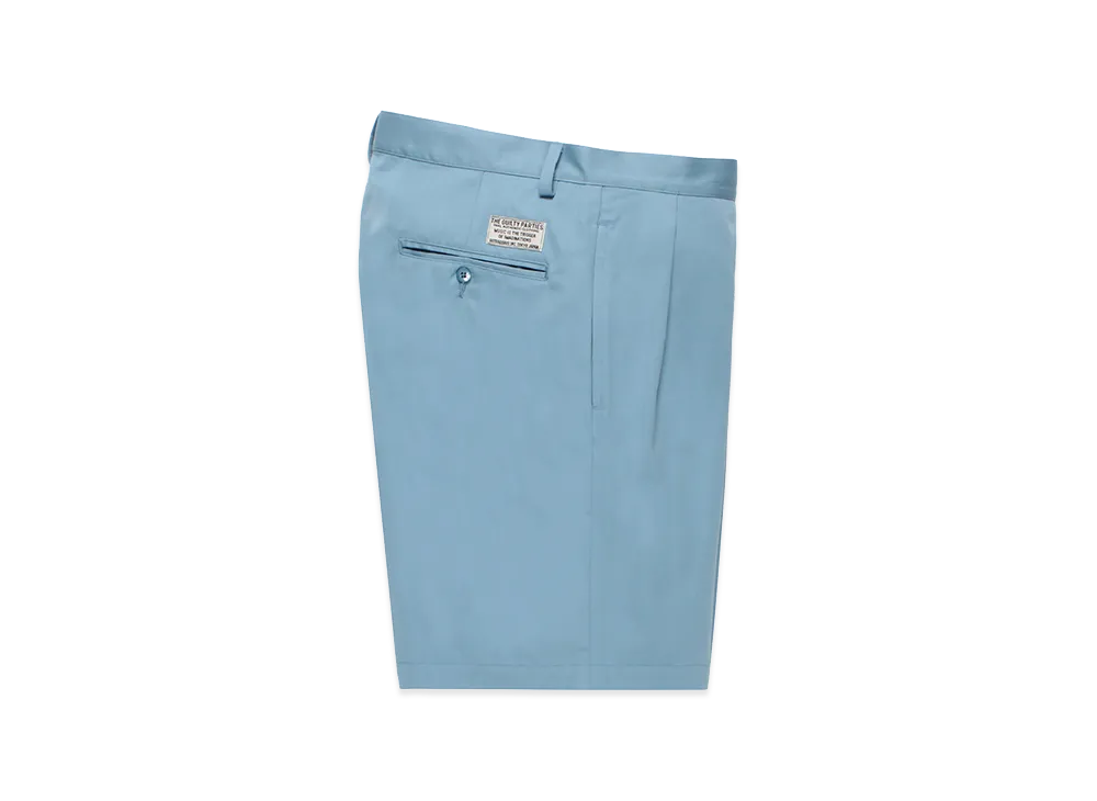 WACKO MARIA x Solbiati Double Pleated Short Trousers "Blue"