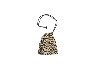 WACKO MARIA Leopard Drawstring Bag "Brown"