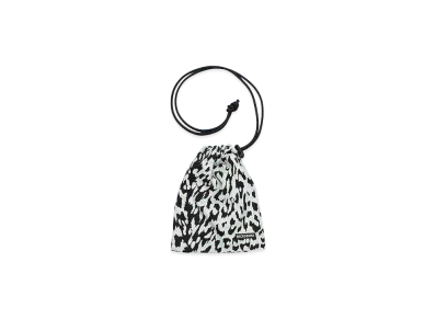WACKO MARIA Leopard Drawstring Bag "Ivory"
