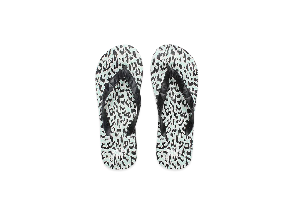 WACKO MARIA x Hayn Leopard Beach Sandals "Ivory"
