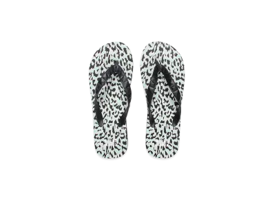 WACKO MARIA x Hayn Leopard Beach Sandals "Ivory"