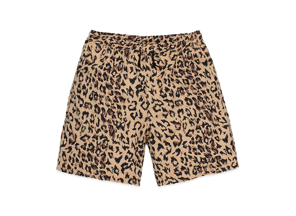 WACKO MARIA Leopard Army Shorts "Beige"