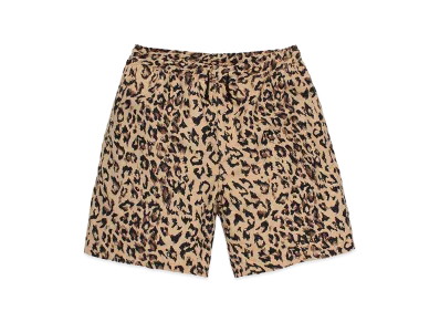 WACKO MARIA Leopard Army Shorts "Beige"
