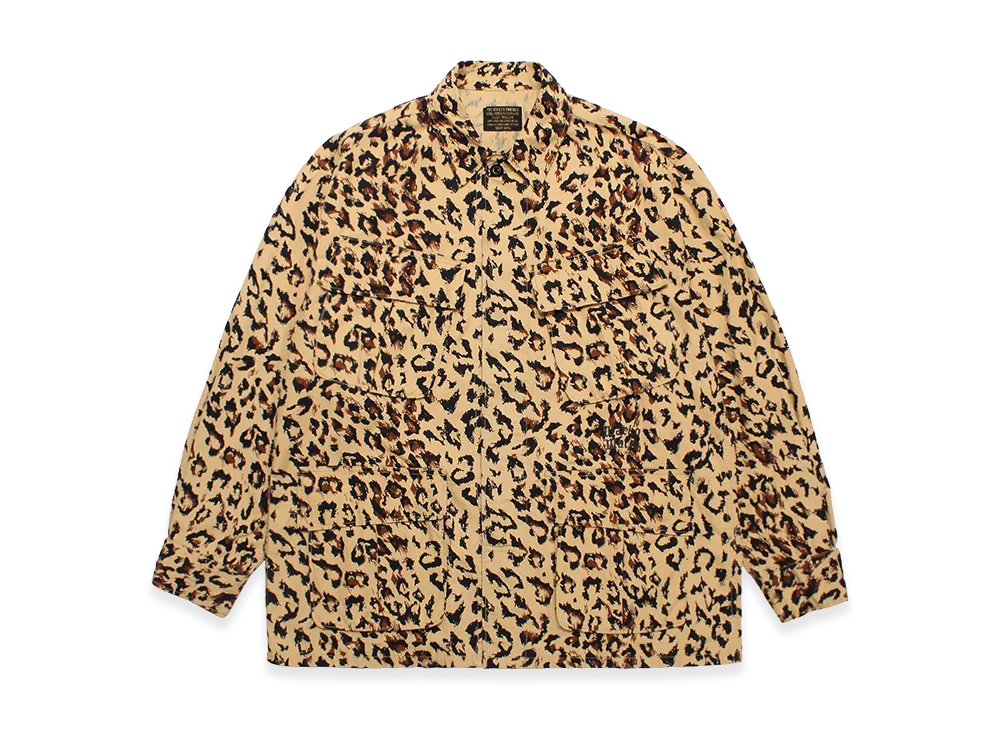 WACKO MARIA Leopard Fatigue Jacket "Beige"