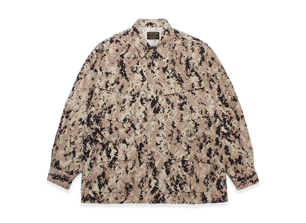 WACKO MARIA Digital Camo Fatigue Jacket "Beige"