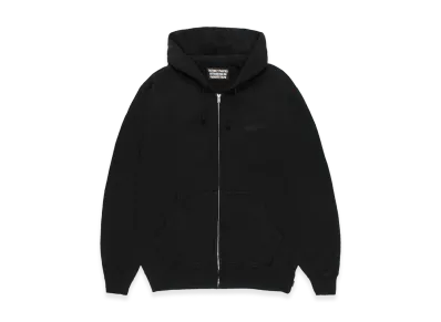 WACKO MARIA Washed Heavy Weight Zip Up Hooded Sweat Shirt "Black"