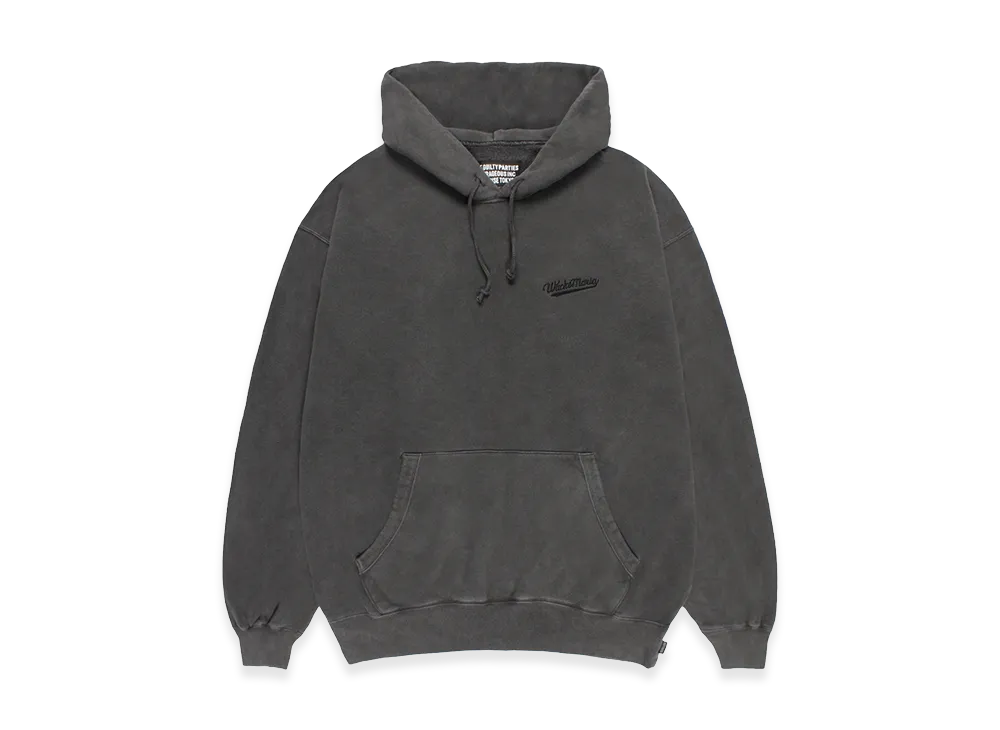 WACKO MARIA Washed Heavy Weight Hooded Sweat Shirt "Gray"
