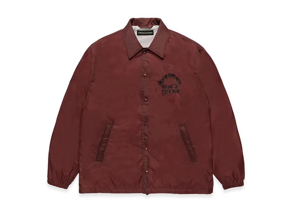 WACKO MARIA Coach Jacket "Burgundy"