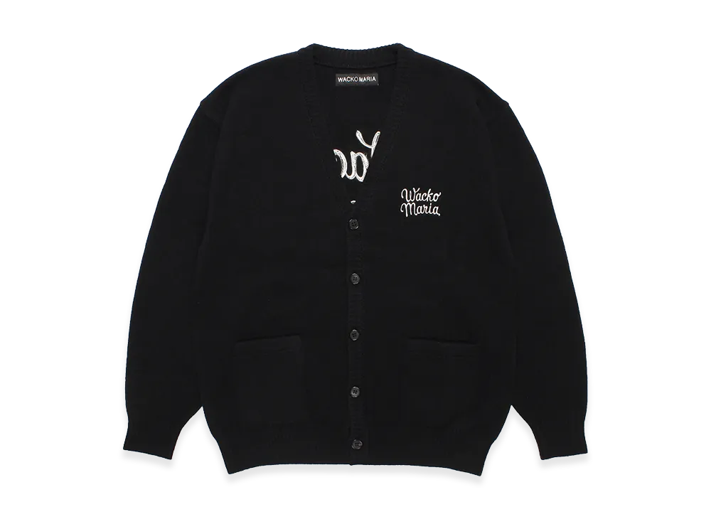 WACKO MARIA Classic Knit Cardigan "Black"