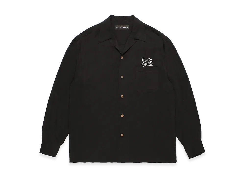 WACKO MARIA 50's Open Collar Shirt "Charcoal"