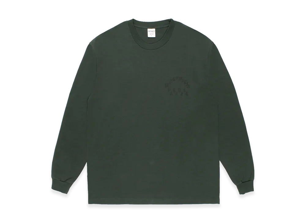 WACKO MARIA Washed Heavy Weight Long Sleeve T-Shirt "Green"