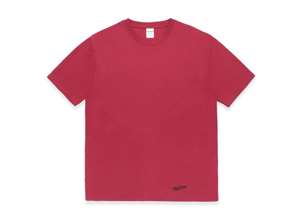 WACKO MARIA Washed Heavy Weight Color T-Shirt "Burgundy"