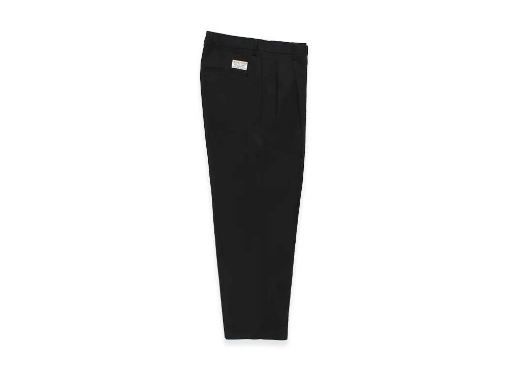 WACKO MARIA Double Pleated Chino Trousers "Black"