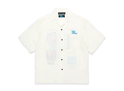 WACKO MARIA x True Romance 50's Open Collar Shirt "White"