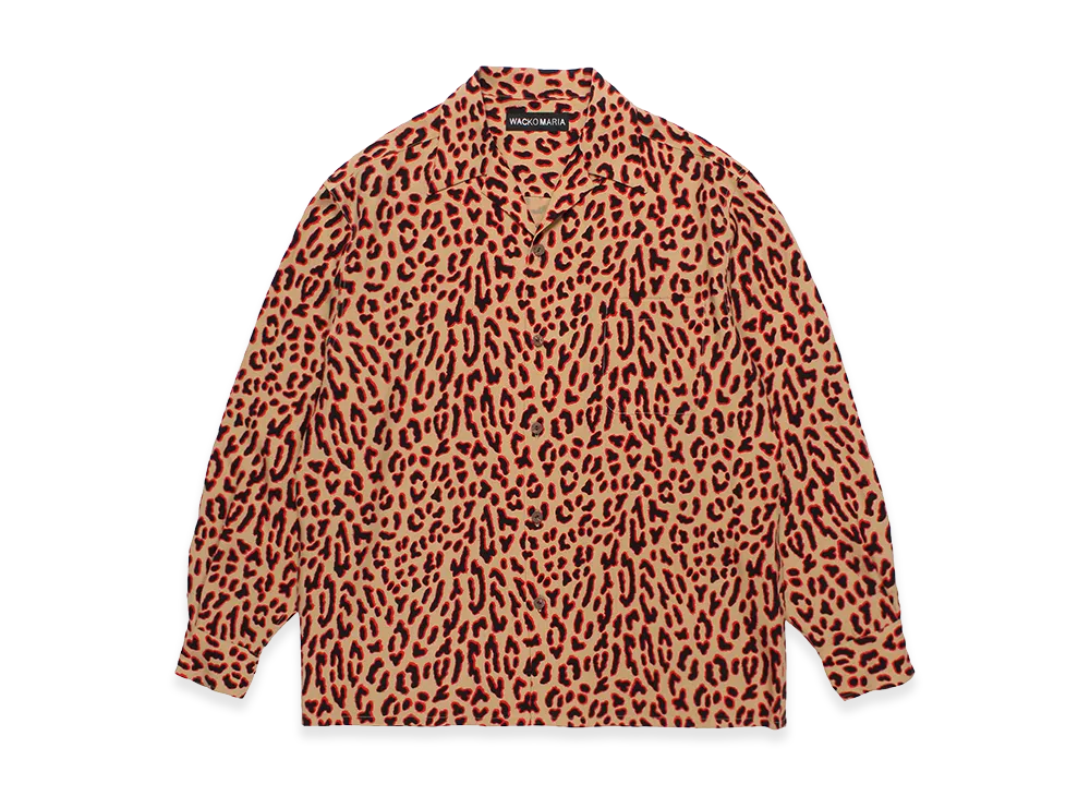 WACKO MARIA Leopard Hawaiian Shirt "Brown"
