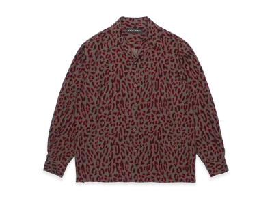 WACKO MARIA Leopard Hawaiian Shirt "Charcoal"