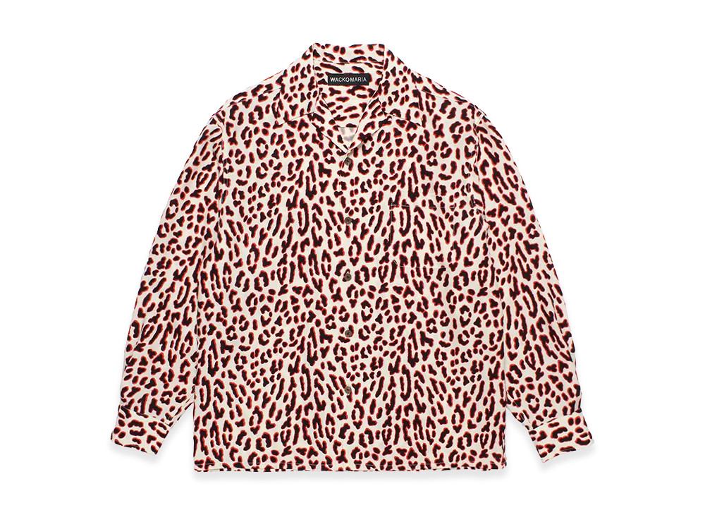WACKO MARIA Leopard Hawaiian Shirt "Ivory"
