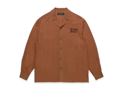 WACKO MARIA 50'S Open Collar Shirt "Brown"