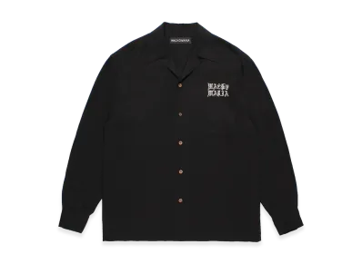WACKO MARIA 50'S Open Collar Shirt "Black"