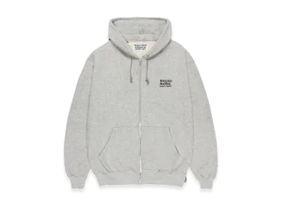 WACKO MARIA Middle Weight Zip Up Hooded Sweat Shirt "Gray"