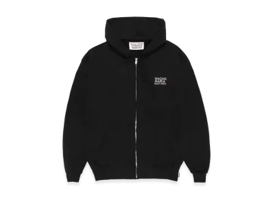 WACKO MARIA Middle Weight Zip Up Hooded Sweat Shirt "Black"