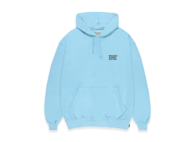 WACKO MARIA Middle Weight Hooded Sweat Shirt "Light Blue"