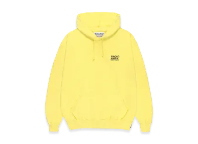 WACKO MARIA Middle Weight Hooded Sweat Shirt "Yellow"