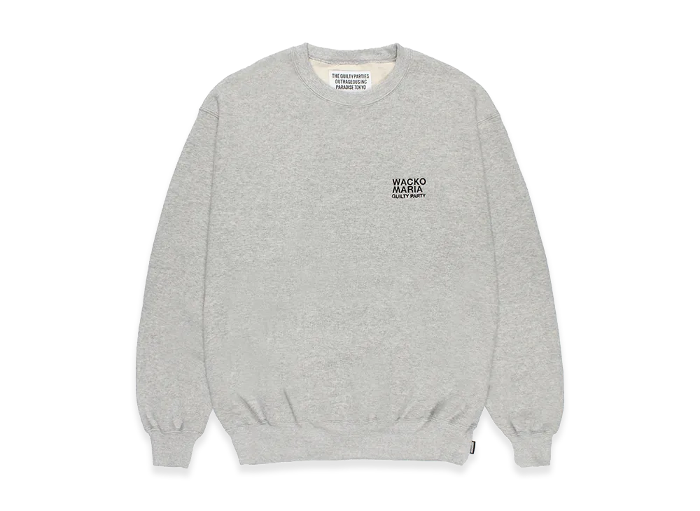 WACKO MARIA Middle Weight Sweat Shirt "Gray"