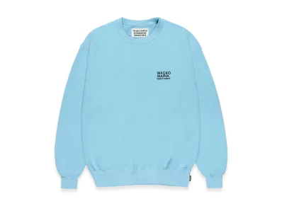 WACKO MARIA Middle Weight Sweat Shirt "Light Blue"